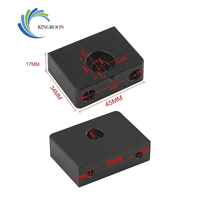 KingRoon 3D принтер обновленный алюминиевый Z-Axis Leadscrew верхнее крепление для CR-10/CR-10S Ender