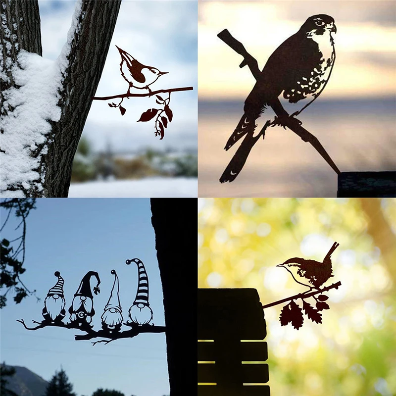 Садовые ветки гномы декоративный знак деревенская подвесная уличная