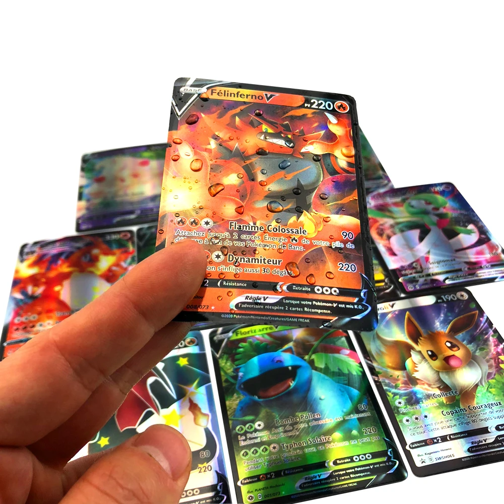 

Pokemon Card 140V French Version Shining GX TAG TEAM VMAX Cards Game Battle Carte Trading Children Toy