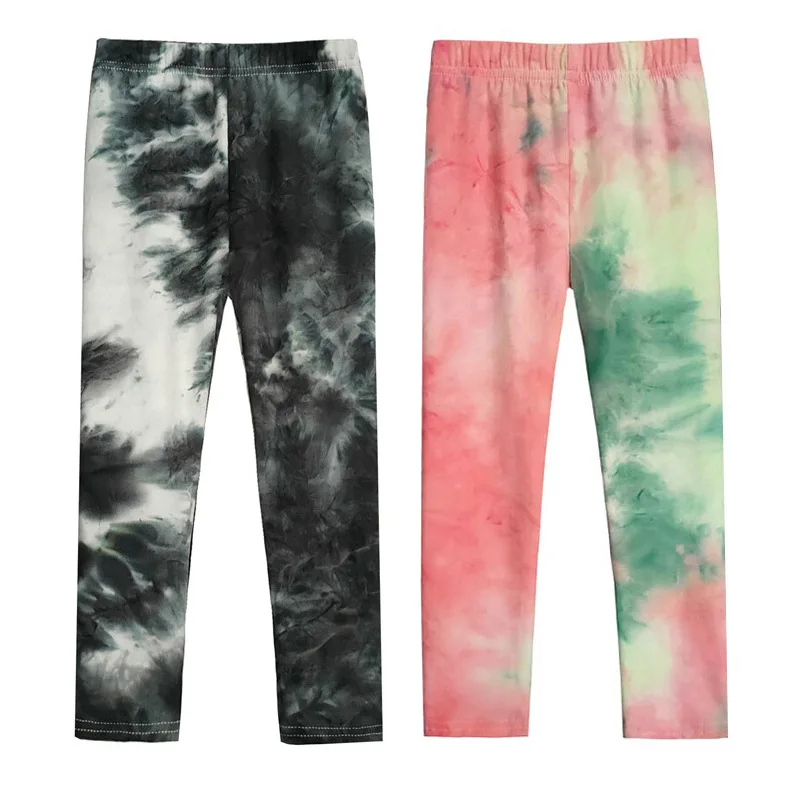 

Girls Leggings Summer Spring Children Skinny Pants Elastic Silk Breathable Causal Pencil Pants Printed Kids Leggings 3 4 5 6 8 Y