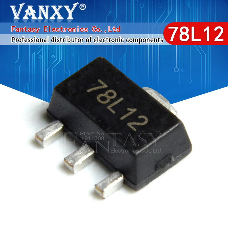 

50 шт. 78L12 SOT-89 SMD 12V SOT89 SOT Трехконтактный регулятор