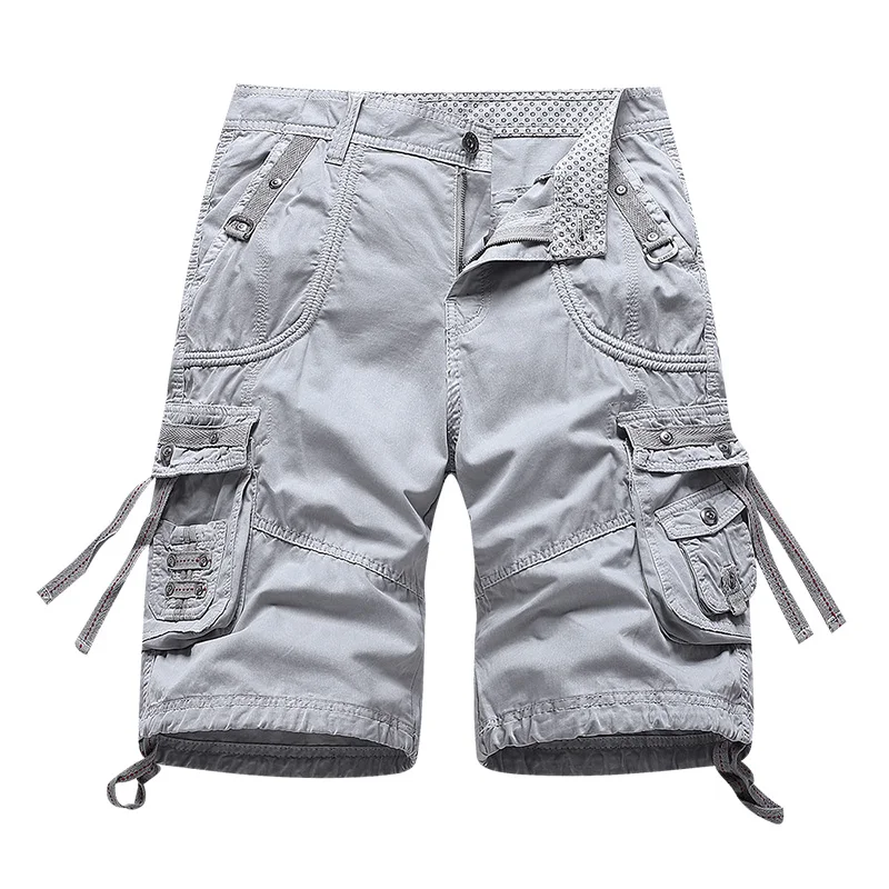 Шорты-карго мужские камуфляжные хлопковые повседневные уличные штаны в стиле