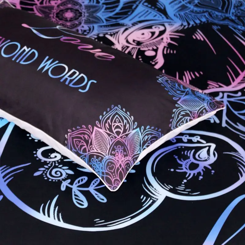 Пододеяльник с рисунком лотоса слона и 2 наволочки модное постельное белье