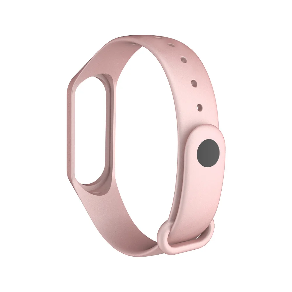 Розовый Силиконовый браслет для Xiaomi Band 4 и 3 браслет ремешок Smartband Xiomi Xaiomi Xiami Xaomi Xaiomy - Цвет: Розовый
