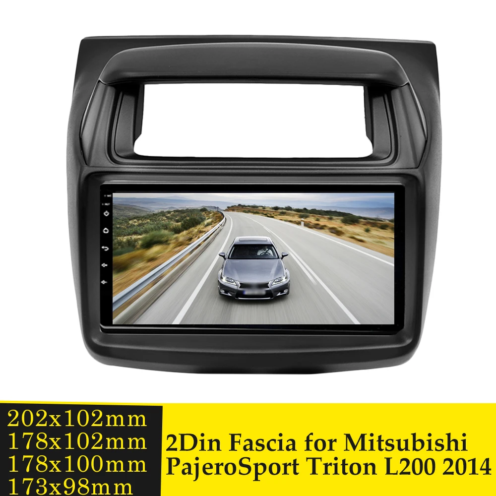 Для Mitsubishi Pajero Sport Triton L200 2014 Радио DVD стерео панель 2 Din монтаж приборной панели