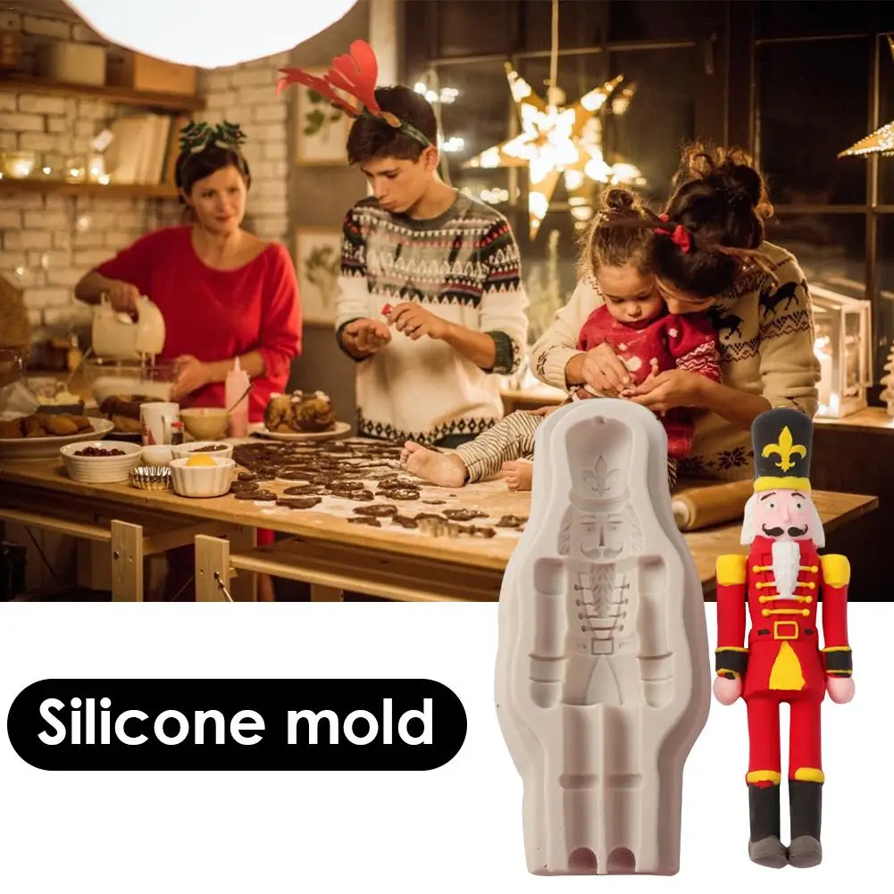 Силиконовые формы для украшения торта Щелкунчик ремесла мыло DIY Торт помадка