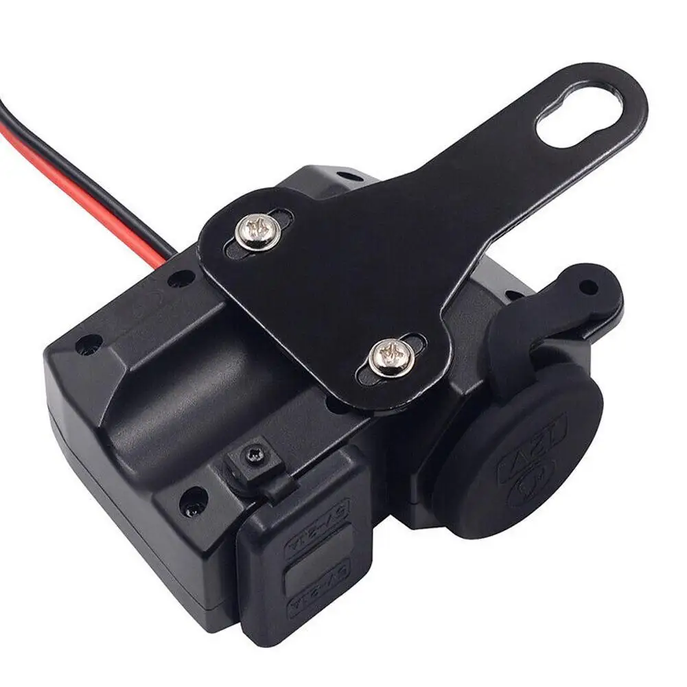 

Motorcycle Modified Car Navigator Mobile Phone USB Charger Straddle Bike 12V Waterproof Car Charger Cigarette Lighter
