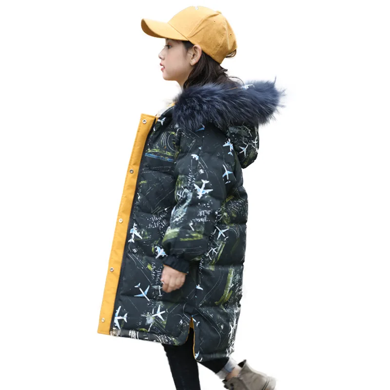 Зимнее пальто для девочек детские парки зимние куртки 2019 г. Детские комбинезоны с