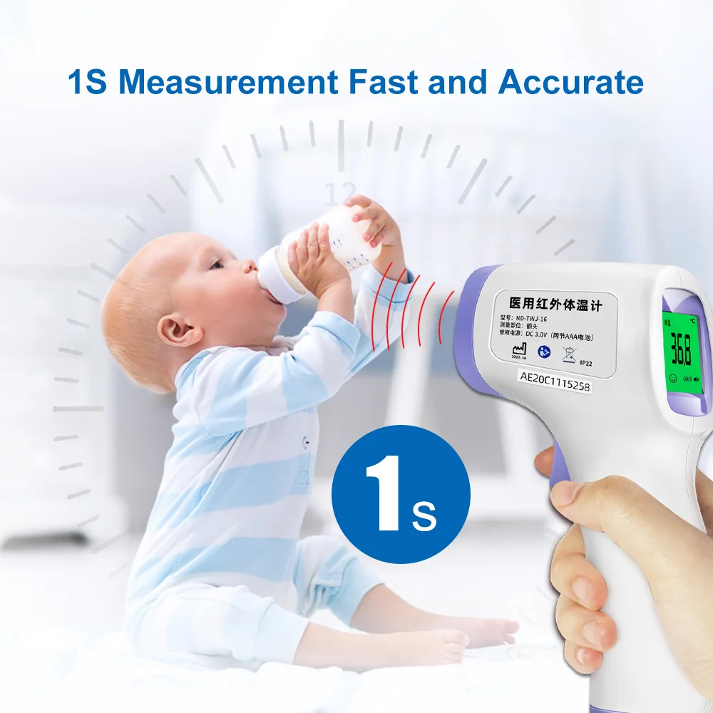 Цифровой инфракрасный термометр Бесконтактный ЛОБНЫЙ домашний монитор