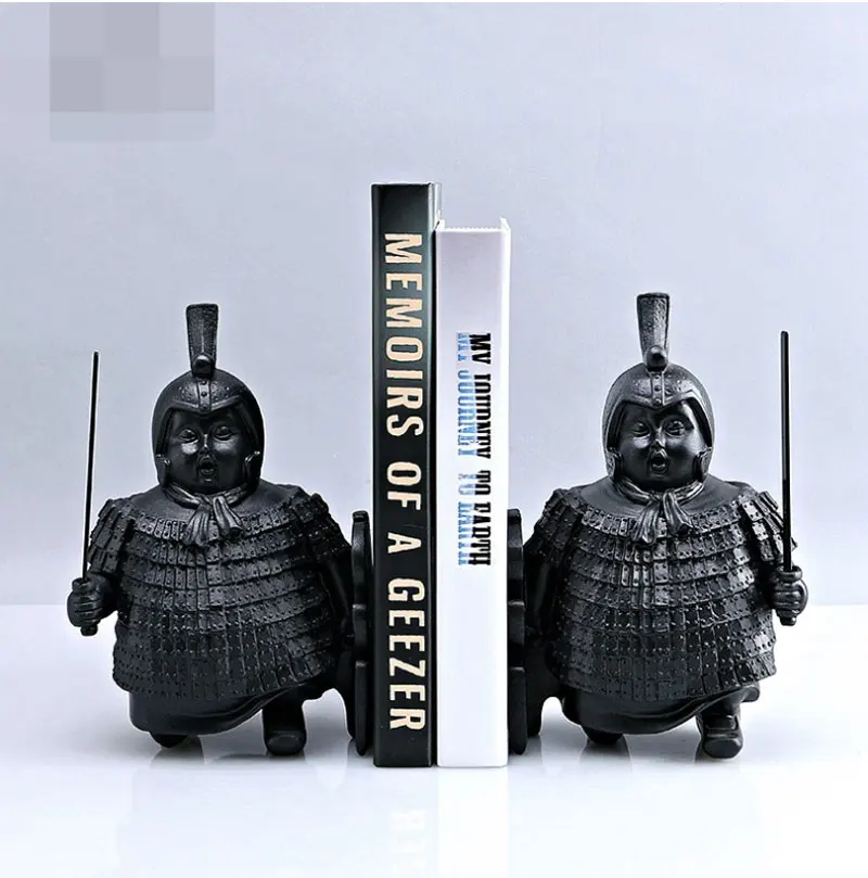 double bookends Китайская винтажная фигурка статуя украшение для дома аксессуары книжные концы гостиная чайный столик украшение спальни - Цвет: double bookends