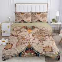 comforter bedding sets euro double 3d duvet cover set blanketquilt cover and pillowcase 220240 king queen bed set vintage map