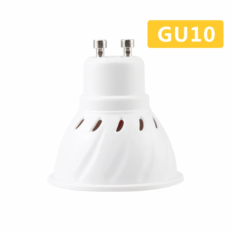 Супер яркий MR16/GU10/E27/E14 База Светодиодный Пластик колпак для лампы 110V 220V SMD2835 48/60/80