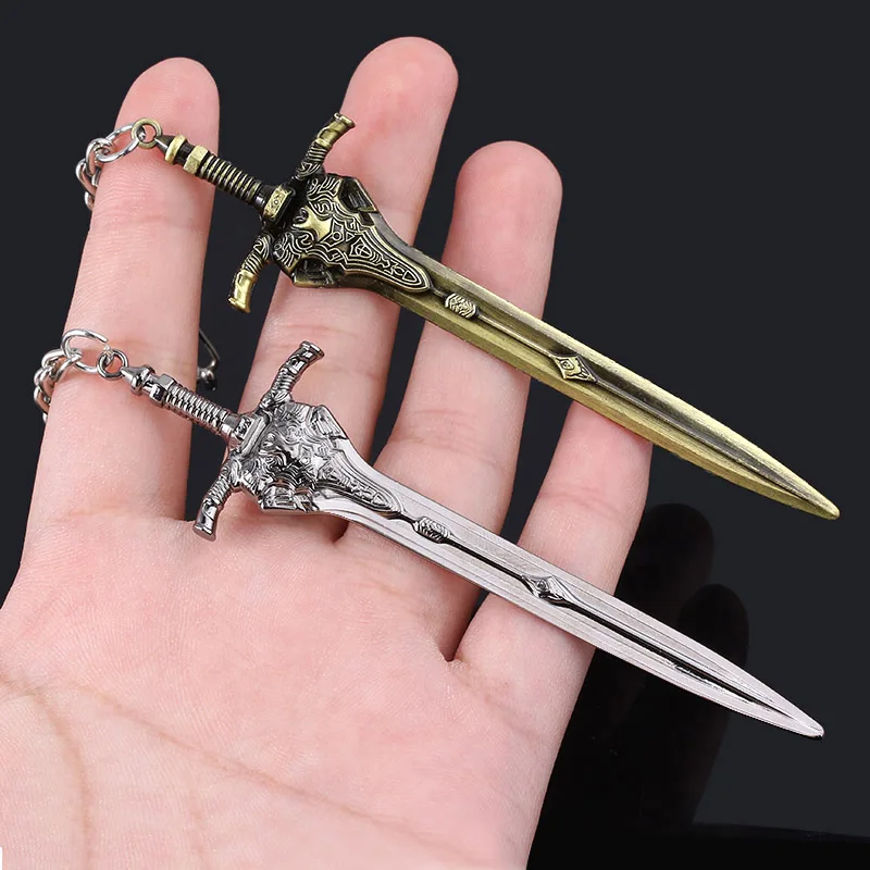 

SG High Quality Dark Souls 3 Artorias Sword Keychains Pendants Abyss Walker Knights Sword Men Car Bag Keyring Cosplay Jewelry