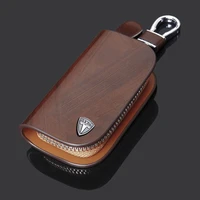car key case leather key zipper wallet cover bag for tesla model 3 model s model y model x accessories