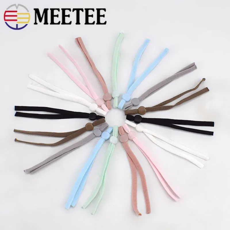 250 шт. 5 мм ширина эластичная лента регулируемая подвесная Ушная веревка