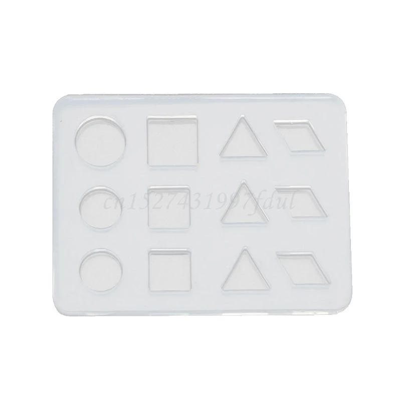

Geometric Round Square DIY Stud Earrings Silicone Resin Mold Jewelry Making Tool