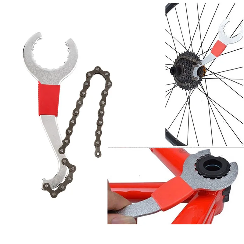

Bicycle Repair Tool Kits Cycling Bike Chain Tail Hook Wrench 3-in-1 Freewheel Wrench Cycle Repair Remover Tool Repair Chain Tool