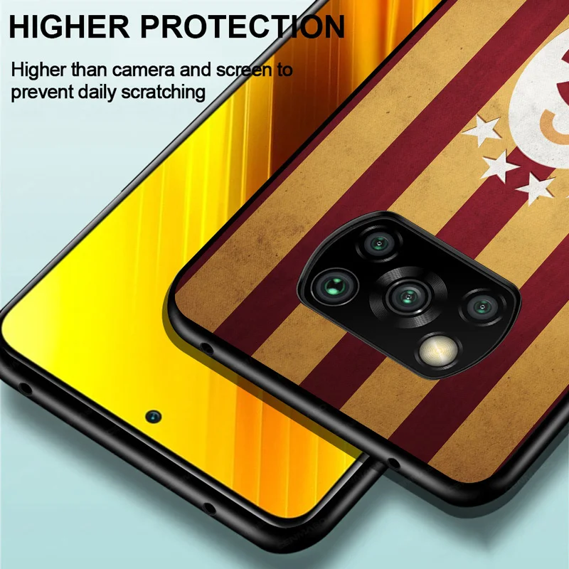 

Turkey Galatasaray Mustafa Kemal Ataturk For Xiaomi Poco C3 M3 M2 X3 NFC X2 F2 Pro F1 Mi Play Mix 3 A2 Lite A1 6 5 Phone Case