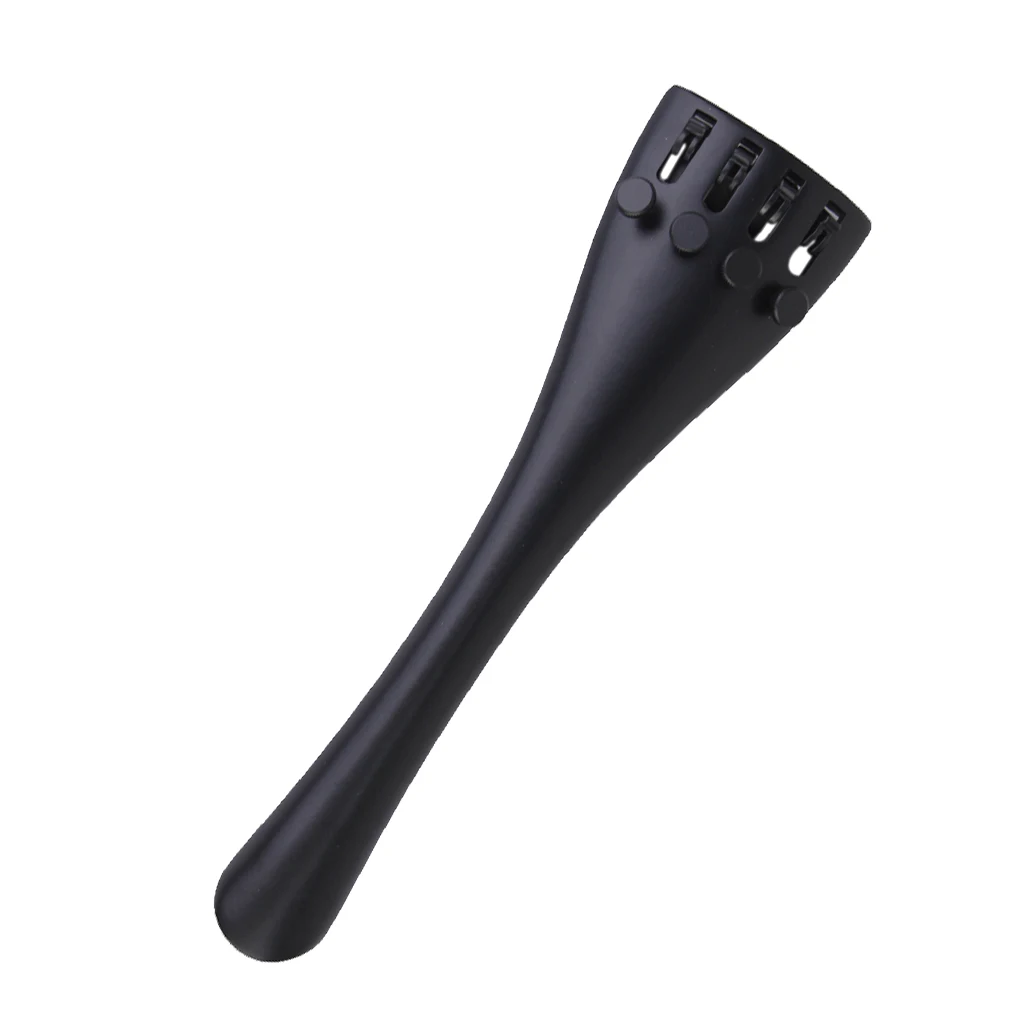 

Tooyful High Quality 4/4 Cello Tailpiece With 1Pc 4 Fine Tuners Aluminum Alloy Durable Strong for Cello Violin Accessory Black