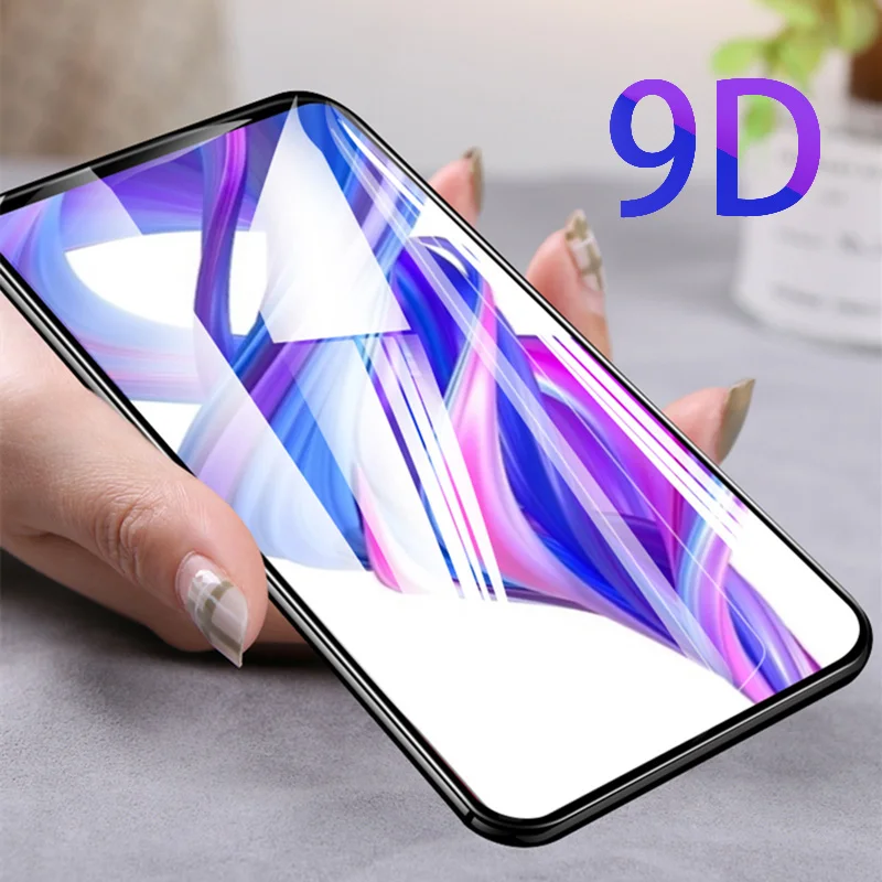 Закаленное стекло 9D для Huawei Honor 9x Защитное экрана закаленное премиум класса honor 9X