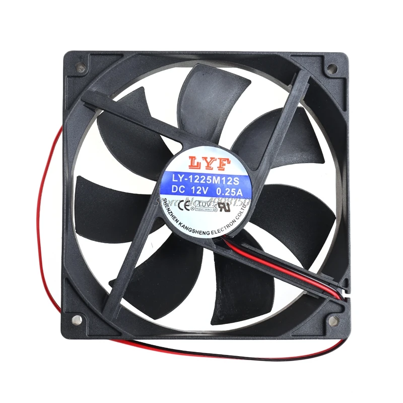 Оптовая продажа Прямая поставка 12 см высокоскоростной компьютер DC 12V 2Pin PC чехол