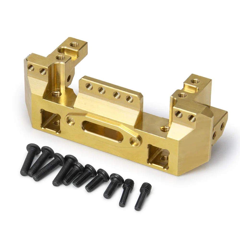

Metal Brass Front Bumper Mount Servo Stand for 1/10 RC Crawler Car Traxxas TRX4 TRX-4 8237 Upgrade Parts
