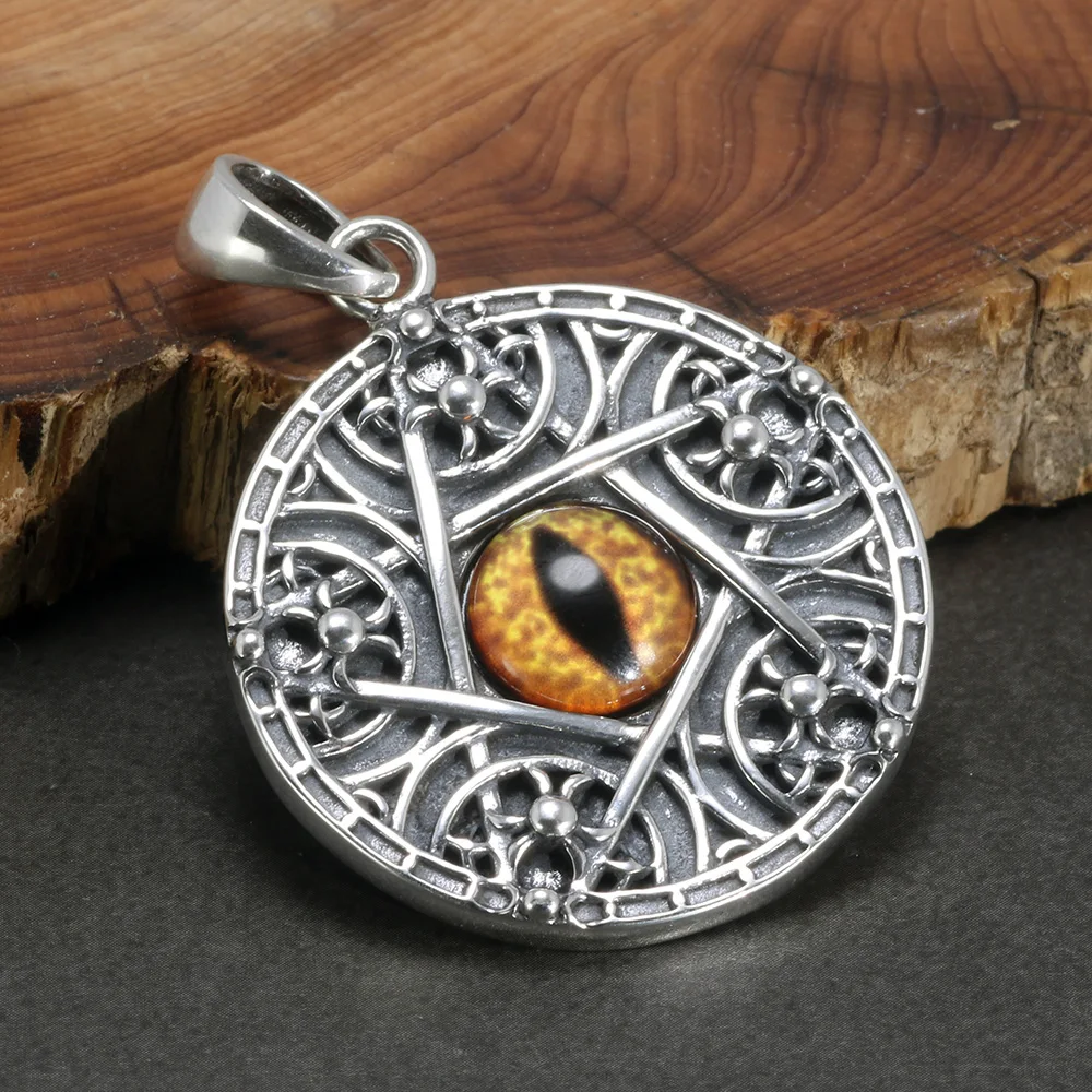 

Кулон в виде глаз для мужчин и женщин, из серебра 925 пробы