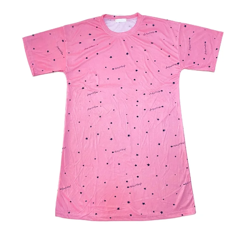 Pure Cotton Ladies Nightdress Short Sleeve Cute Loose Plus Size Nightdress Home Wear Sleepwear Plus Size Women Clothing