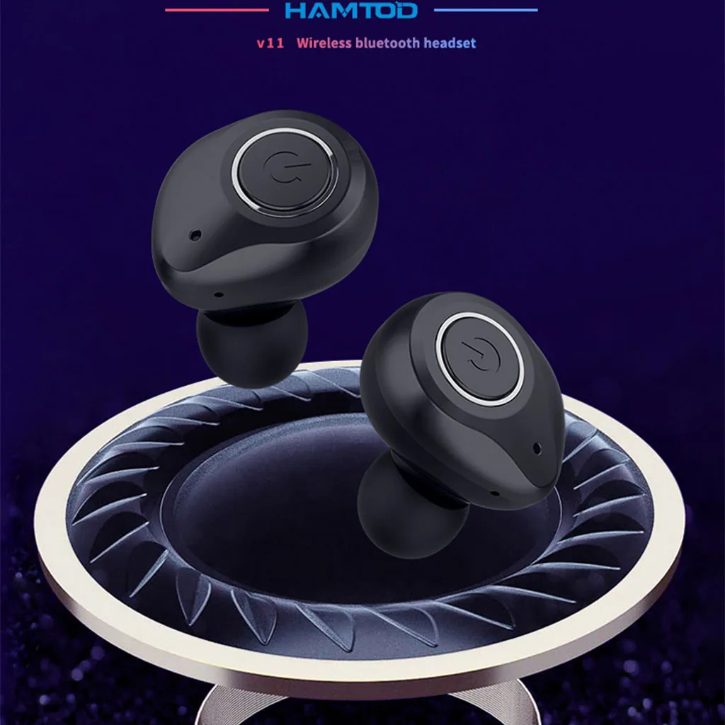 40 # HAMTO V11 Беспроводные Bluetooth 5 0 наушники Hi-Fi стереонаушники с микрофоном |