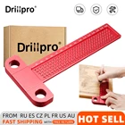 Метрическая измерительная линейка из алюминиевого сплава, 160 мм, T-160 отверстий, Т-образный инструмент для деревообработки, прецизионный разметчик