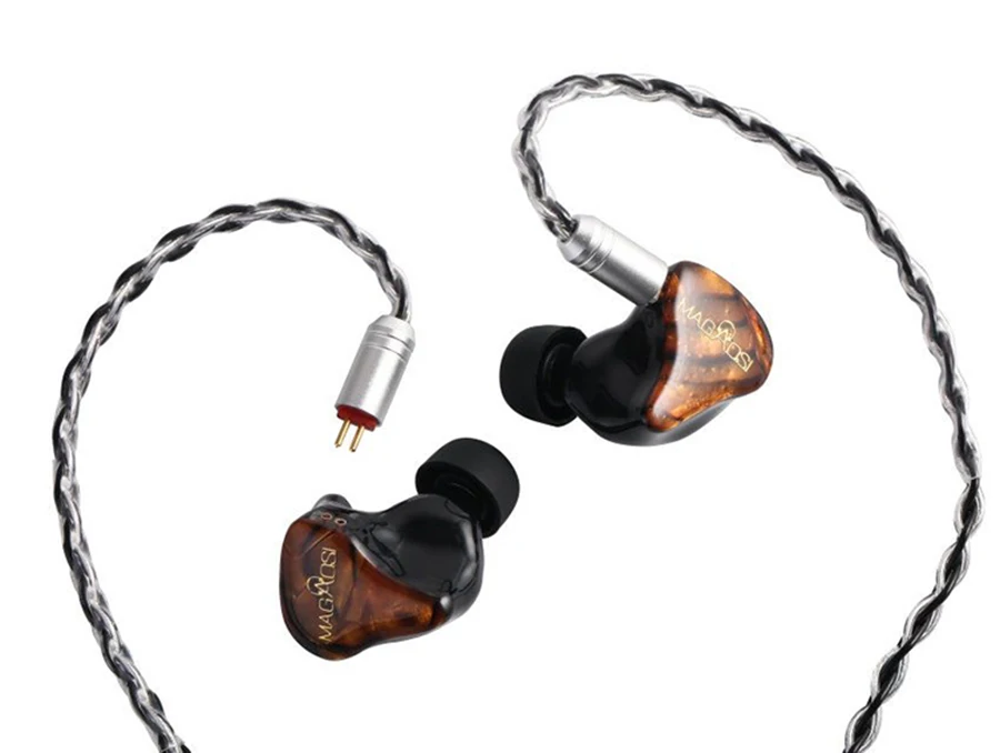 Наушники вкладыши Magaosi V3 2BA + 1DD с тройным драйвером Knowles Hybrid Hi Fi 2 контактный