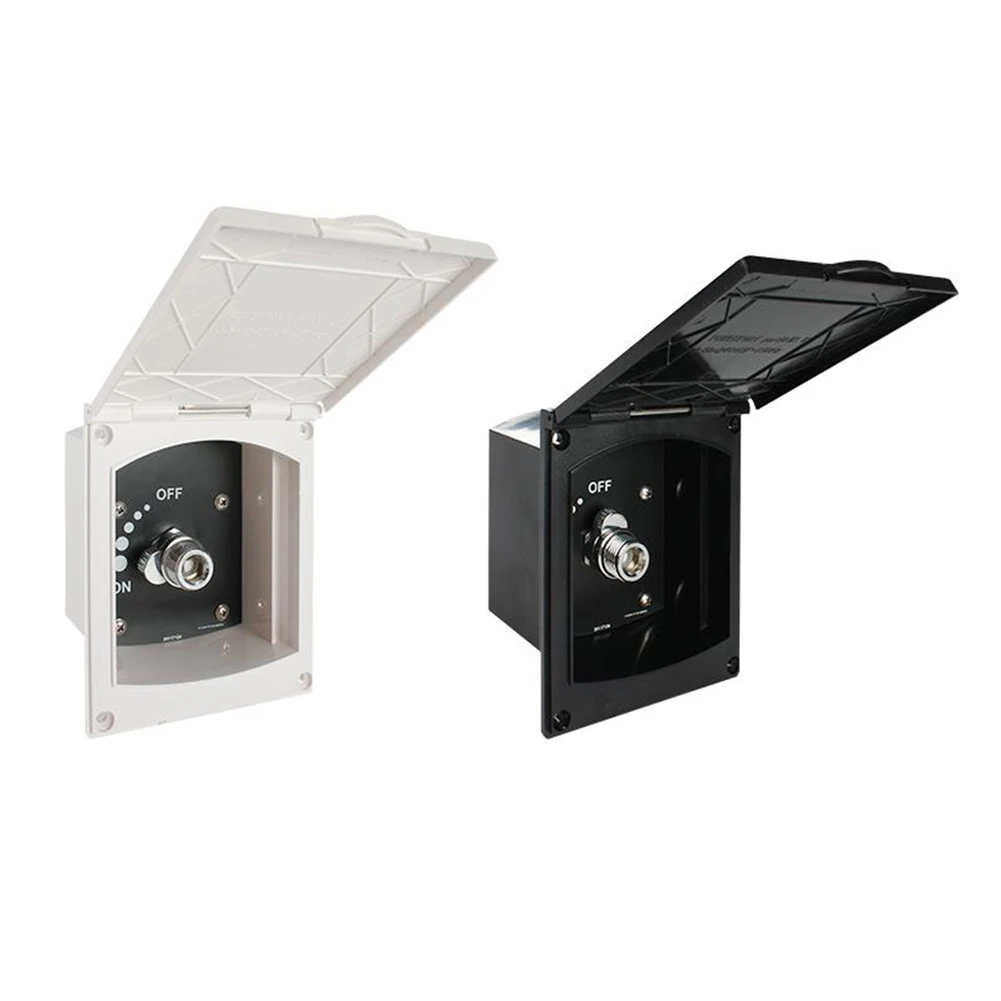 

RV Pressure Water Inlet/Outlet Exterior External Shower Box Kit For Caravan Boat Motorhome Marine Camper