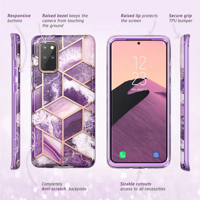 for samsung galaxy s20 plus 5g case i blason cosmo full body glitter marble bumper cover case without built in screen protector free global shipping