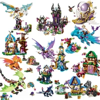 elves dragon series bela fairy elves the dragon sanctuary model figures building blocks kid toys for children gifts