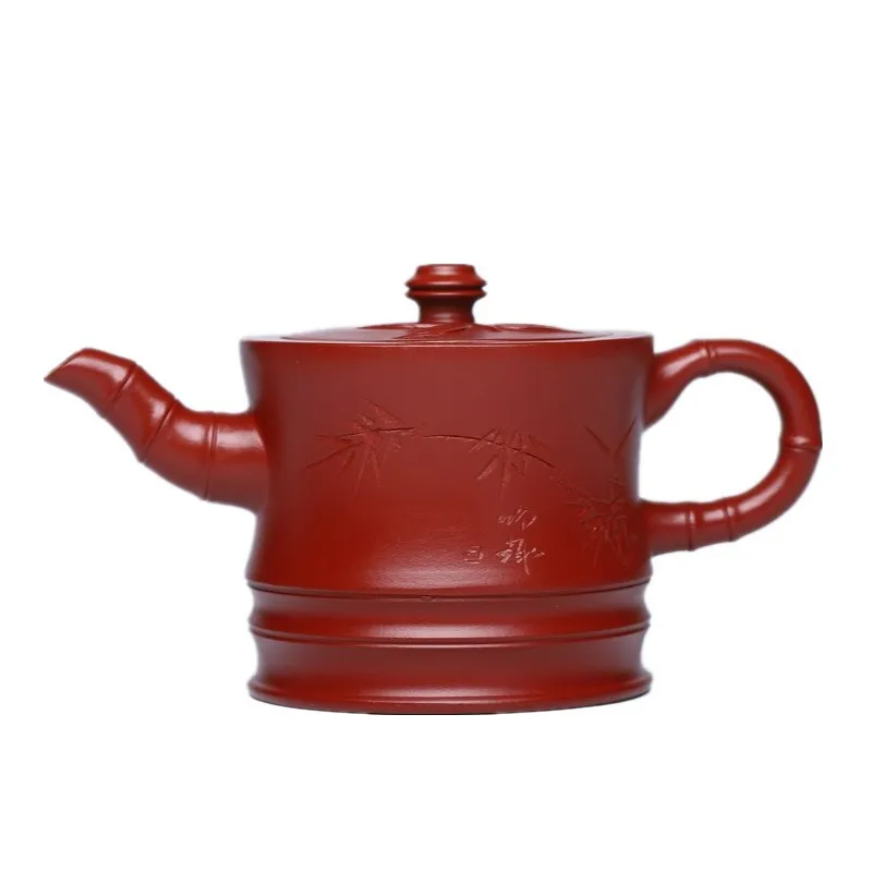 

Yixing Zisha teapot gift raw material Dahongpao bamboo cup teapot Kung Fu teapot