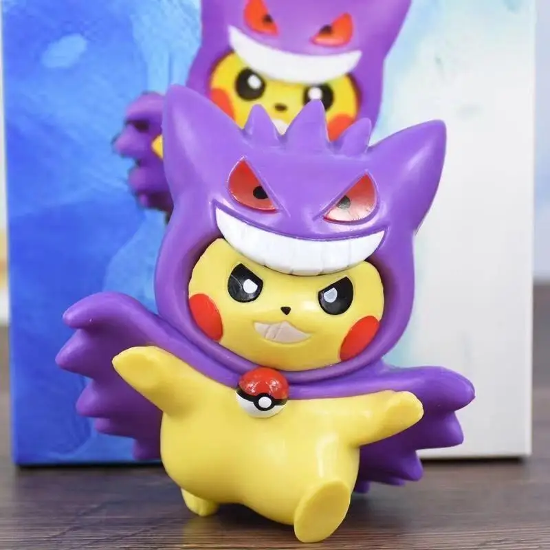 

Pokemon Anime Pikachu Cos Gaijiaergaist Yilitvik Cute Hand-made Ornaments Gifts for Children