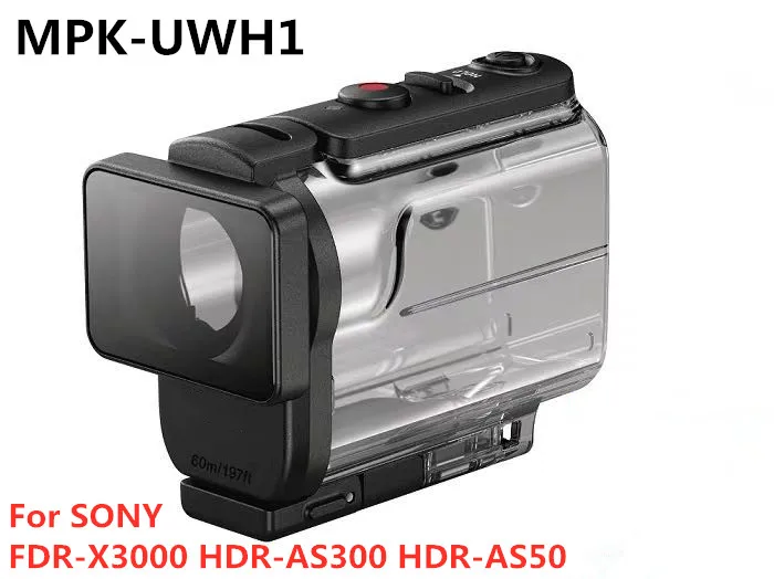 Новинка для SONY MPK UWH1 Водонепроницаемый подводный чехол FDR X3000 HDR AS300 AS50 UWH1|Детали