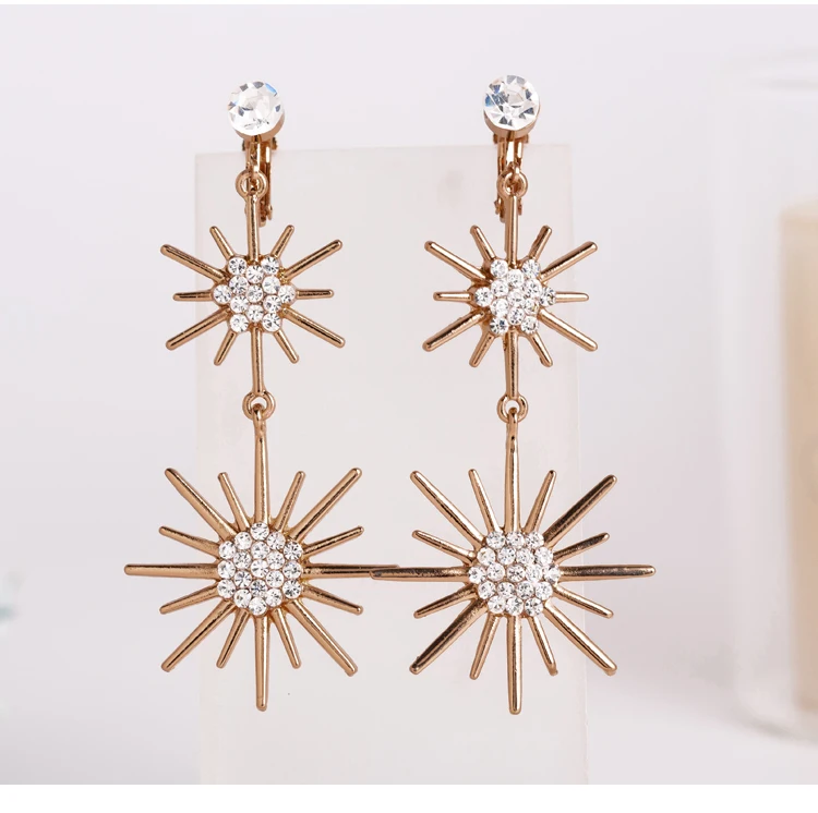 HIMSTORY Звездные повязки для волос невесты диадемы и короны Подсолнух RhinestoneWedding аксессуары для волос Ювелирная тиара De Noiva