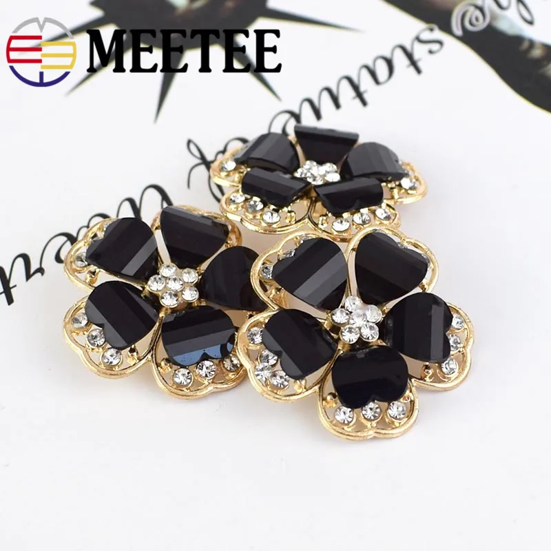 Meetee/5 шт. 38 мм высококачественные металлические кнопки для шубы из меха норки в