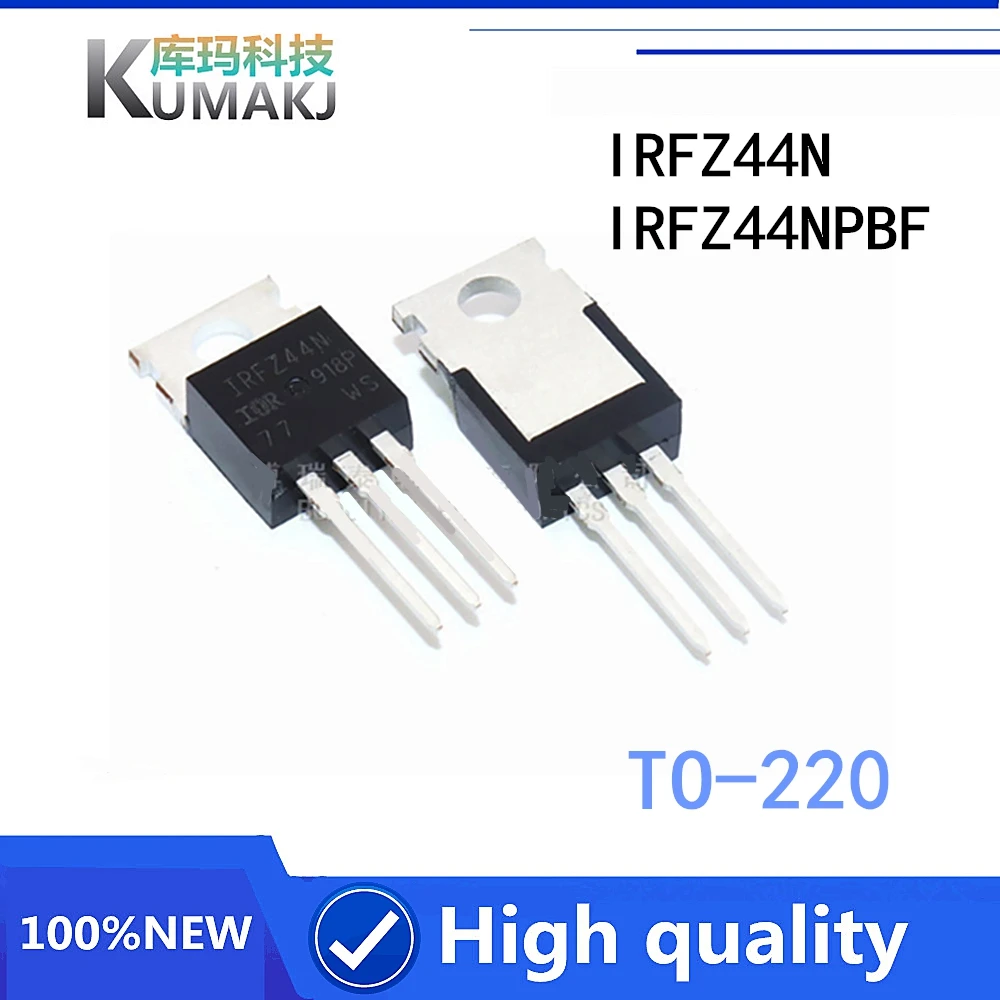 10 шт./лот 100% оригинальный новый IRFZ44NPBF IRFZ44N IRFZ24N IRFZ34N IRFZ44 FZ44N N Channel 49A 55В Транзистор