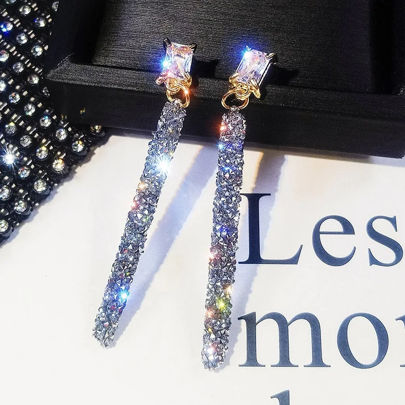 2022 модное поступление классические геометрические длинные висячие серьги с