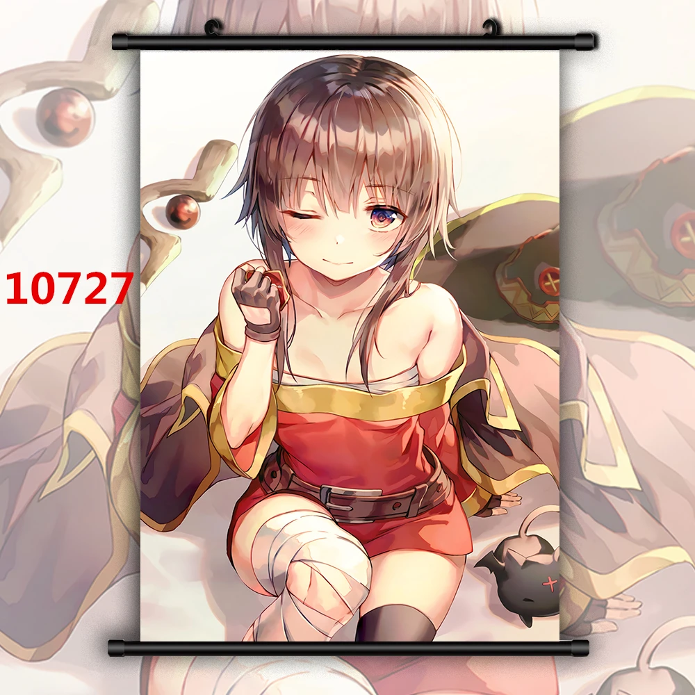 Аниме плакаты KonoSuba Megumin настенный художественный принт Картина на холсте