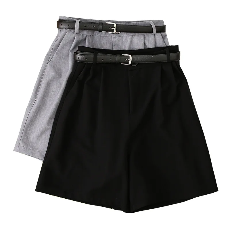 

WANYUCL suit shorts women summer loose large size spring and summer outer wear high waist five-point straight casual pants women