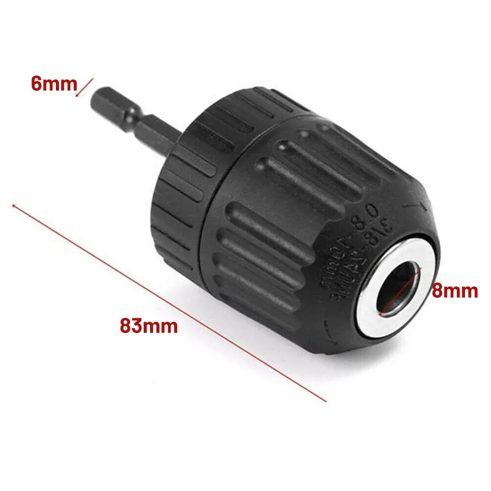 

0.8-10mm Chuck Adapter Change Chuck Converter Drill Driver Quick Shank