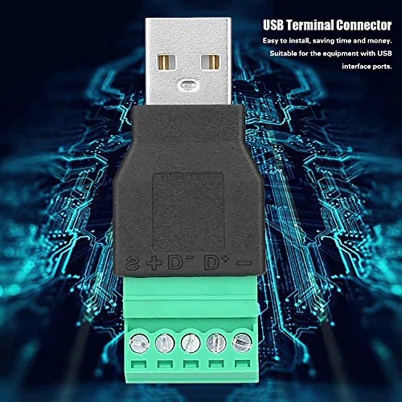 2 штекера USB к 5-контактному адаптеру разъем сигнальный штекер модуль питания