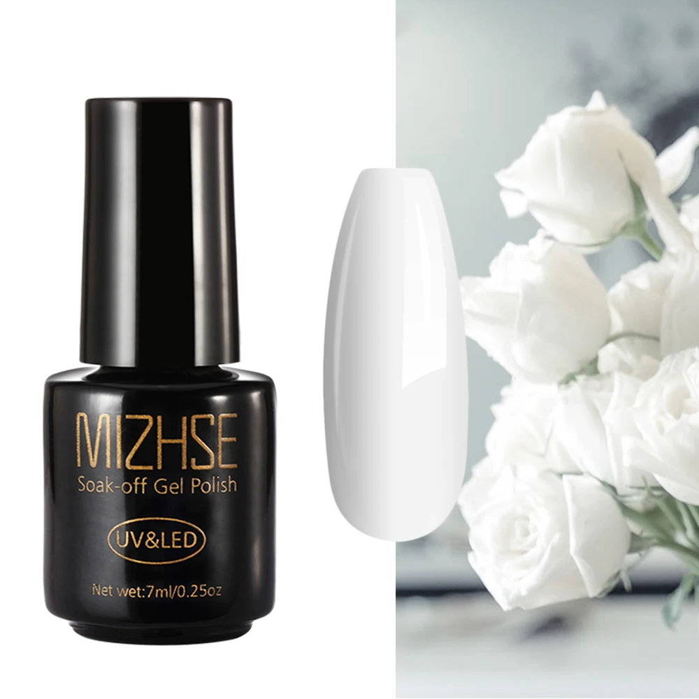 YH001 MIZHSE Гель-лак для ногтей масло Esmalte Permanente гель UV Y Led Gellak Фиолетовый Белый Черный чистый цветной Гель-лак для ногтей основа для ногтей - Цвет: YH001