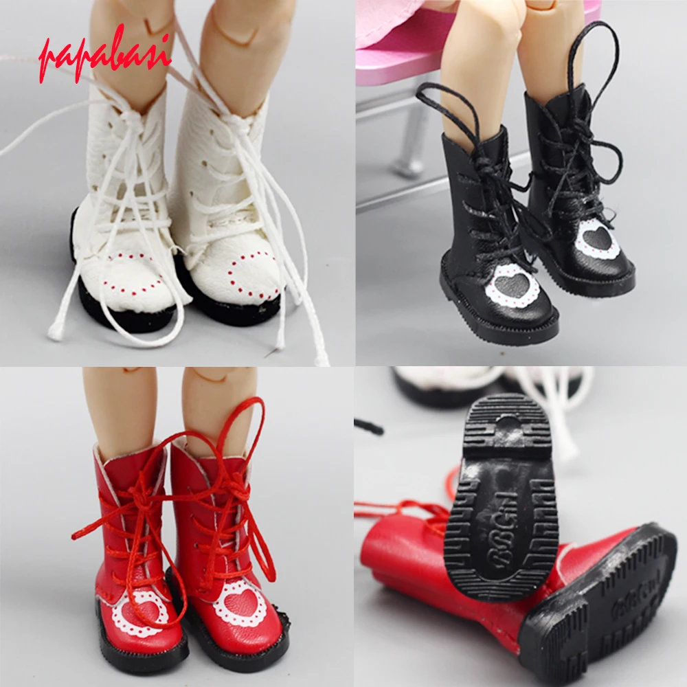 1 пара ботинки из искусственной кожи для кукол BJD 1/8 обувь Blythe Licca Jb размер 1/6 см