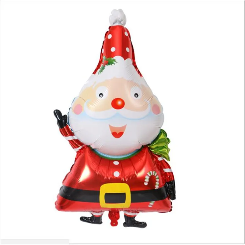 1 шт. хит продаж Новые Алюминиевые рождественские декорации шар Санта Клаус