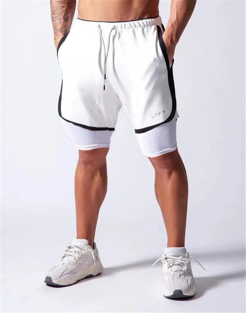 LYFT2020 новая быстросохнущая сетки мужские спортивные шорты для бега активных