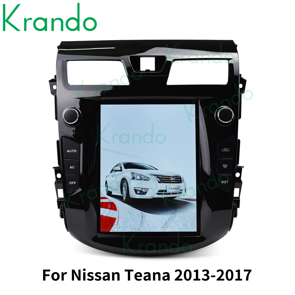 구매 Krando 안드로이드 9.0 4G 64G 10.4 테슬라 스타일 수직 자동차 라디오, 닛산 티아나 알티마 2013-2018 헤드 유닛 무선 카플레이